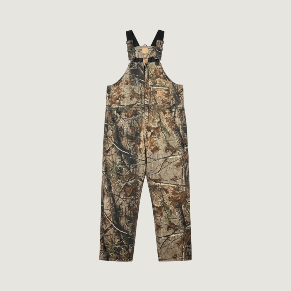 Berne Realtree Camo Insulated Bib Overalls Zip Mens XL Regular Hunting Workwear